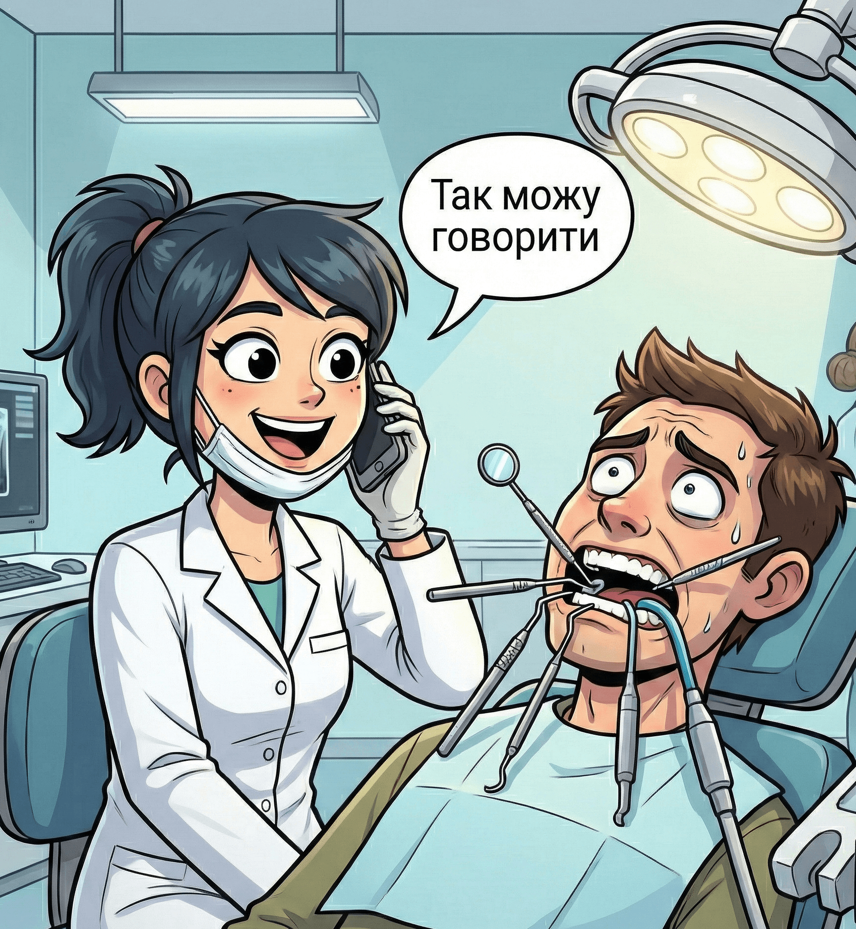 Distracted professional